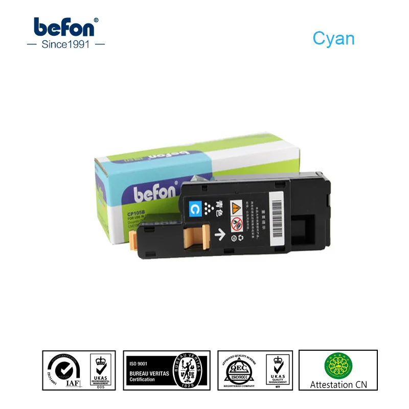 

befon with Chip Compatible CP105B 105 Cyan Toner Compatible for Xerox Phaser 6000 6010 WorkCentre 6015 Printer toner cartridge