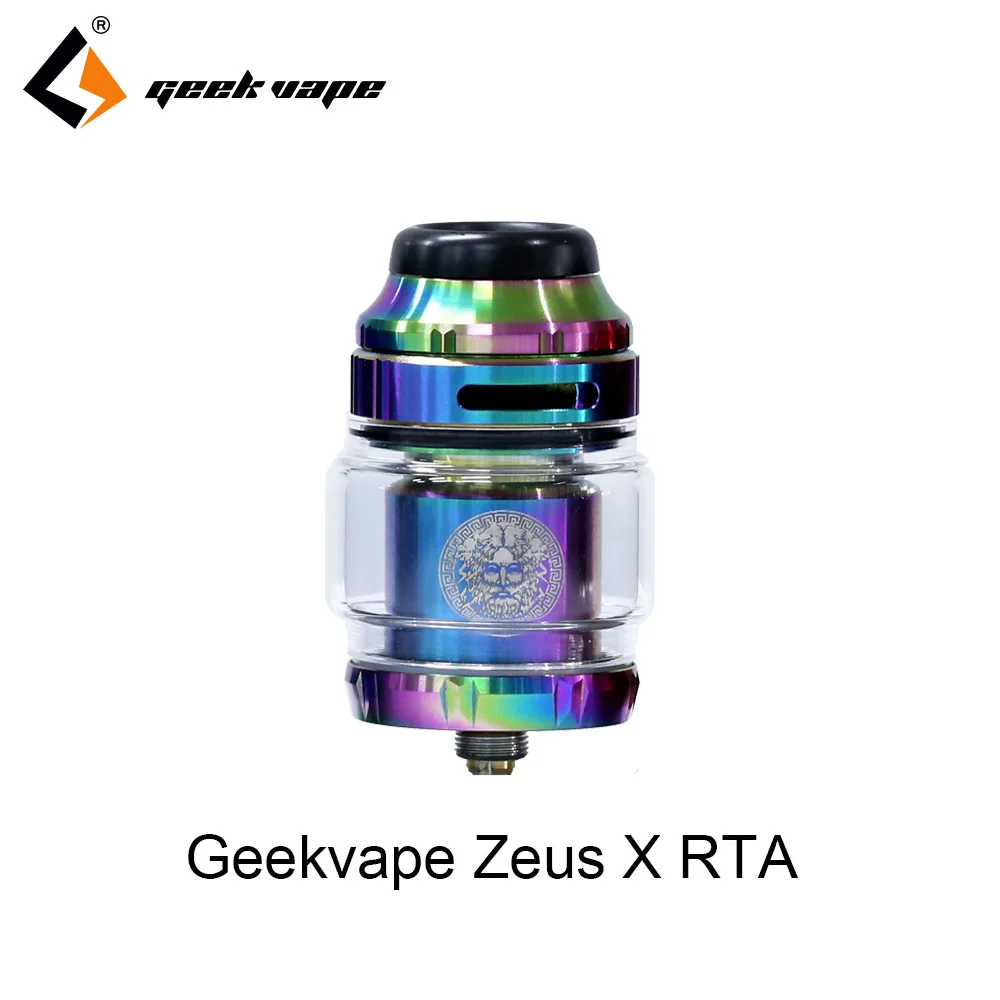rainbow 2 шт./лот резервуар для вейпа Geekvape Zeus X RTA 4,5 мл емкость бака с 810 Delrin капельным наконечником vape распылитель rta vs zeus rta zeus dual - Цвет: rainbow