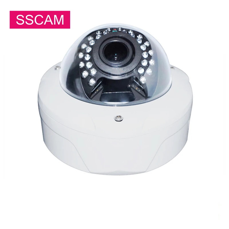 

5.0 Megapixel Varifocal IP POE Camera 3.6-10mm Manual Lens Motion Detection Alert Dome Network Infrared CCTV Camera ONVIF P2P