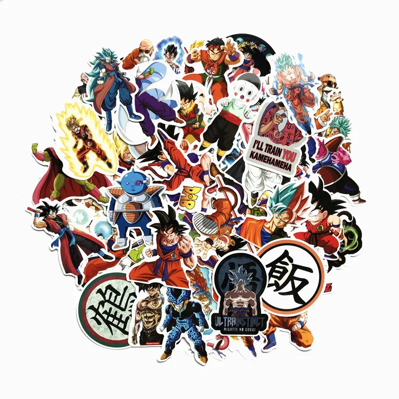 100 шт./компл. мультфильм японского аниме Dragon Ball наклейки Norepeat для Pad чехол телефона