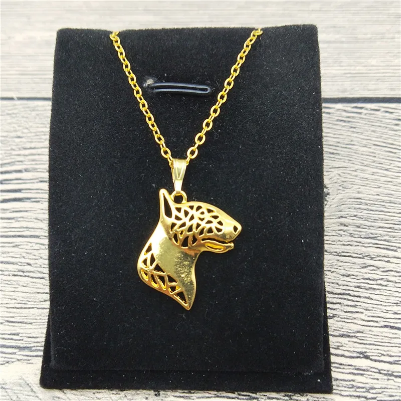 New Bull Terrier Necklace Trendy Style Bull Terrier Pendant Necklace Women Fashion Pet Dog Jewellery