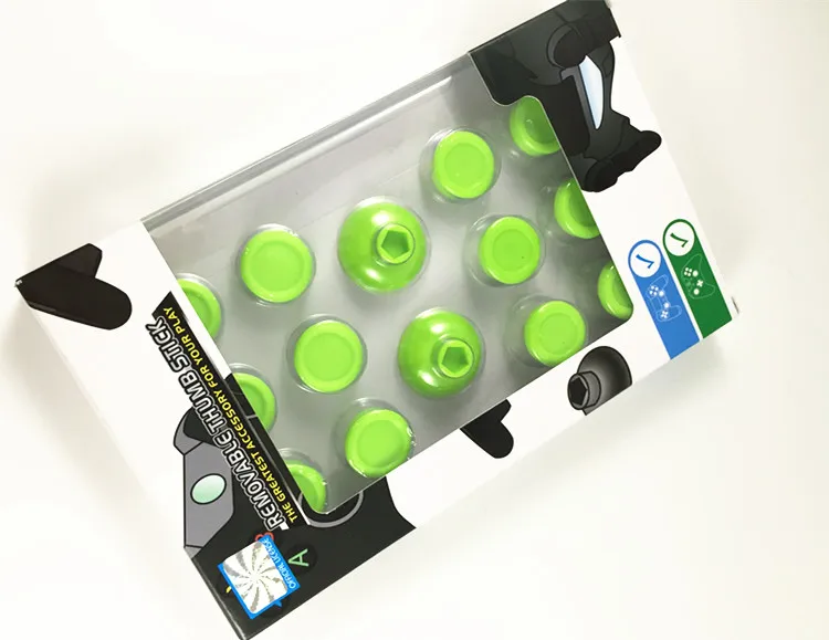 14 в 1 улучшенные зеленые колпачки для больших пальцев джойстика чехол Sony PS4 Playstation