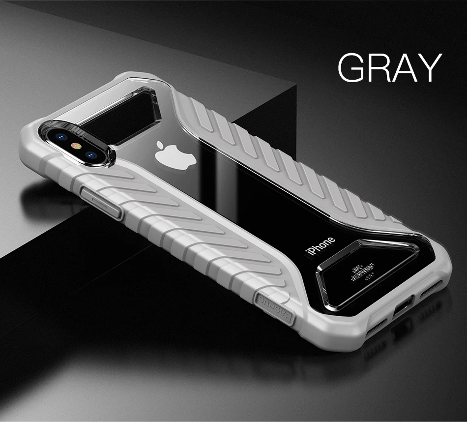 Чехол Baseus с текстурой шин для iPhone Xs Max, Xr, X, S, R, Xsmax, прочный защитный мягкий силиконовый чехол для iPhone, Max