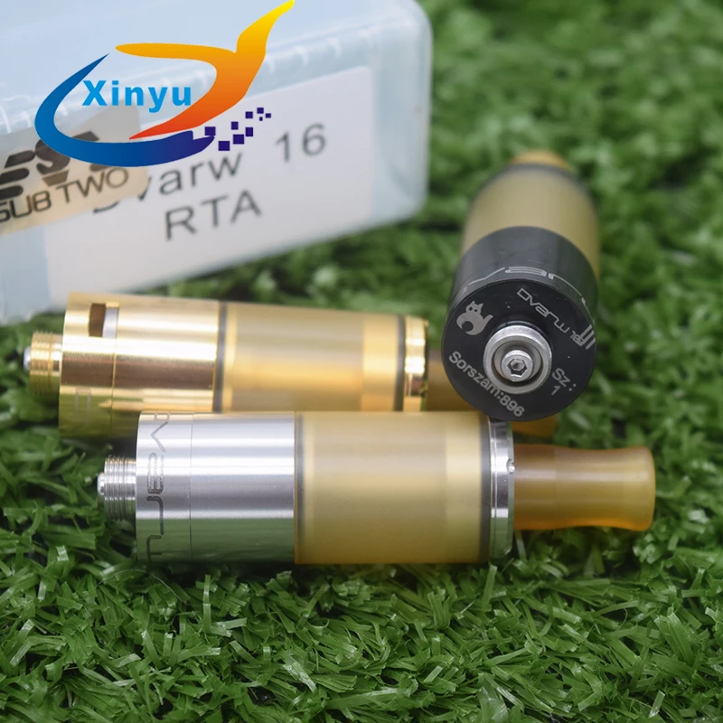 Dvarw 16 RTA Top oiling 2 мл 316 нержавеющая сталь Rebuildable TANK Airflow мм Одиночная катушка DIY vs dvarw mtl