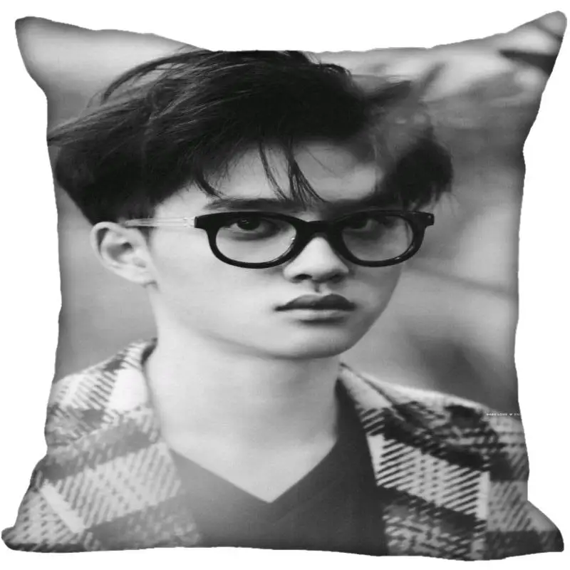 7 Заказ Kpop EXO D.O. Наволочки печатные квадратные шелковые наволочка домашняя декоративная молния атласные наволочки(одна сторона - Цвет: 7