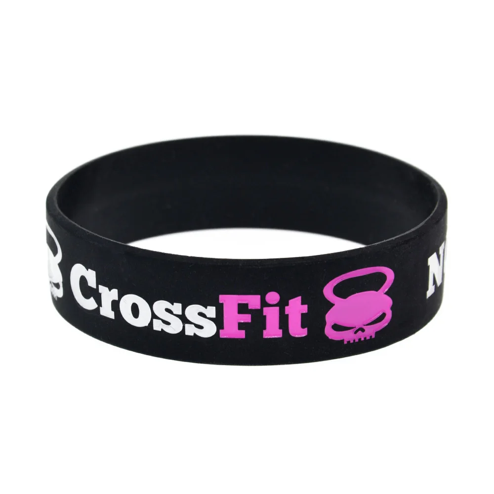 1 шт. CrossFit No Pain No Gain мотивационный лозунг резиновый спортивный силиконовый браслет