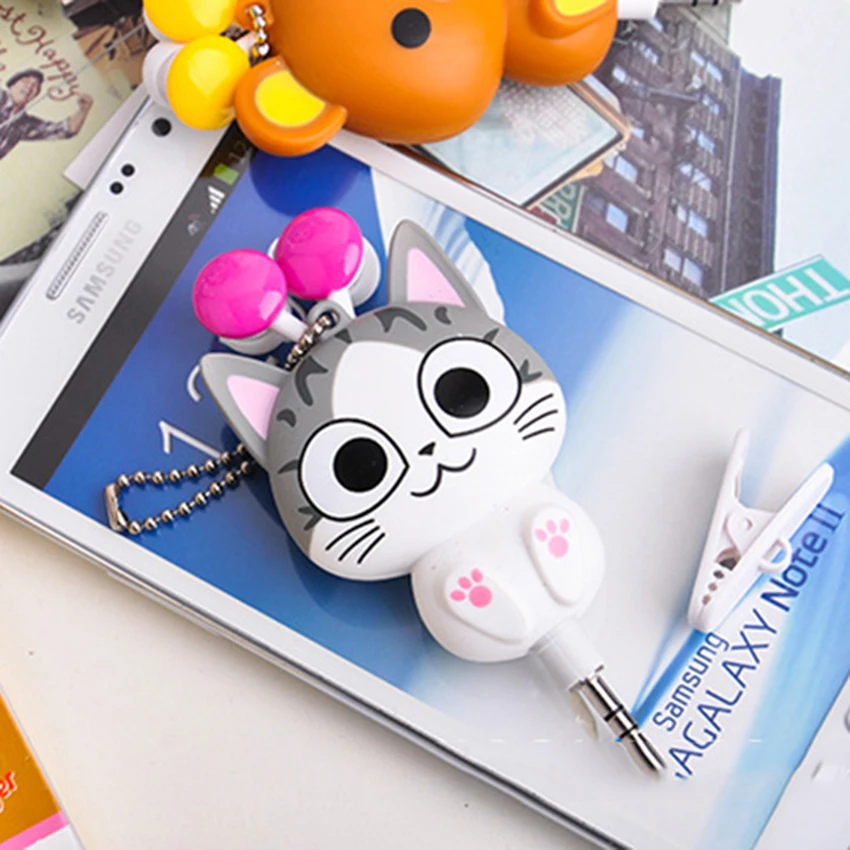 Наушники Aimitek с рисунком сыра кота домашние наушники вкладыши Chi's Sweet