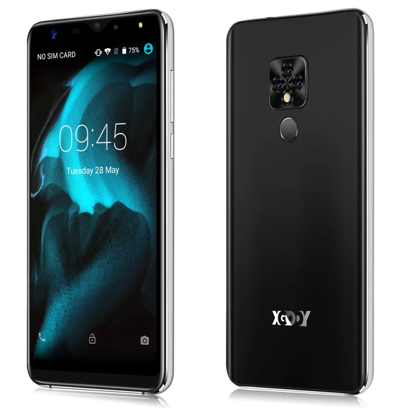 Black XGODY mate 20 Мини-смартфон 5," 18:9 Android 9,0 Face ID 1 Гб+ 16 Гб четырехъядерный мобильный телефон 2500 мАч 3g Две sim-карты 5Мп мобильный телефон - Цвет: Black