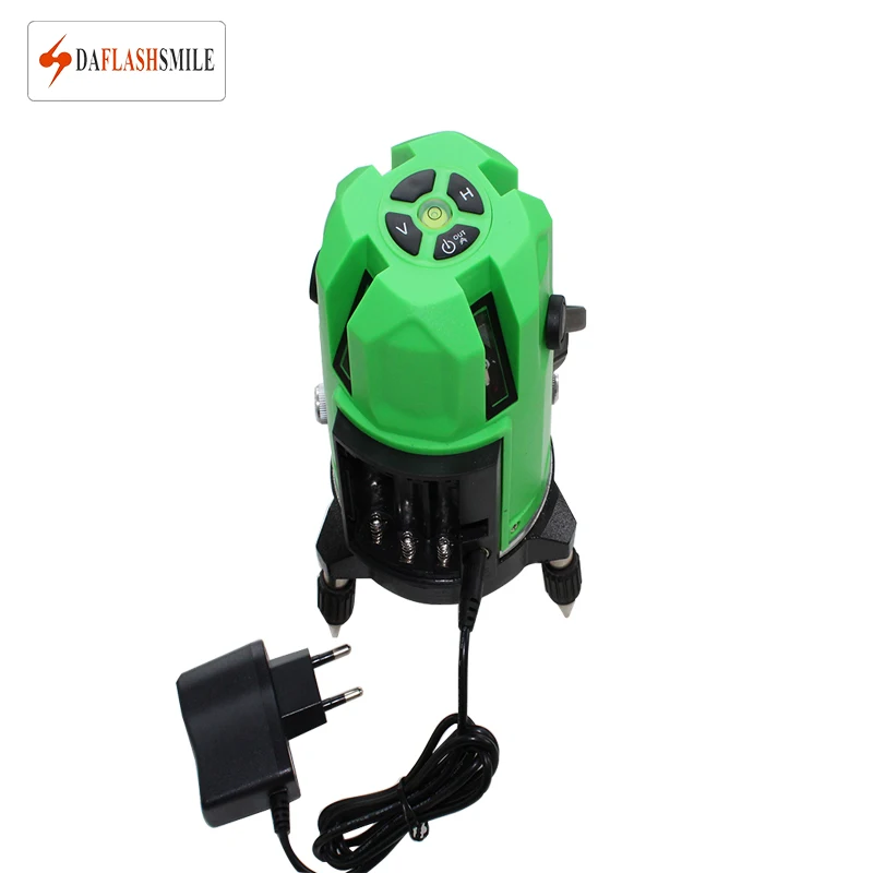 Лазерный уровень с зеленой линией 5 линий 6 точек наклонный модуль функция