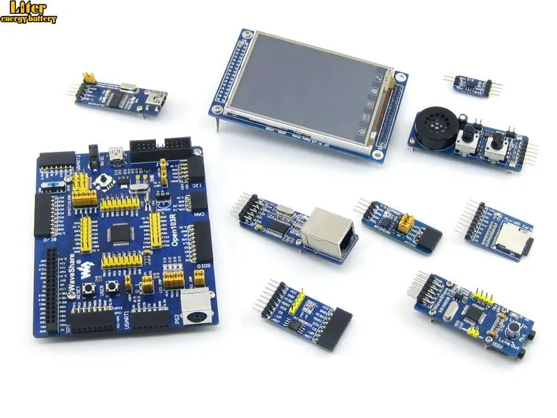 Open103R посылка B = STM32 плата STM32F103RCT6 STM32F103 ARM Cortex-M3 макетная + HY32D 3 2 'TFT 320x240 LCD 9 Acc -