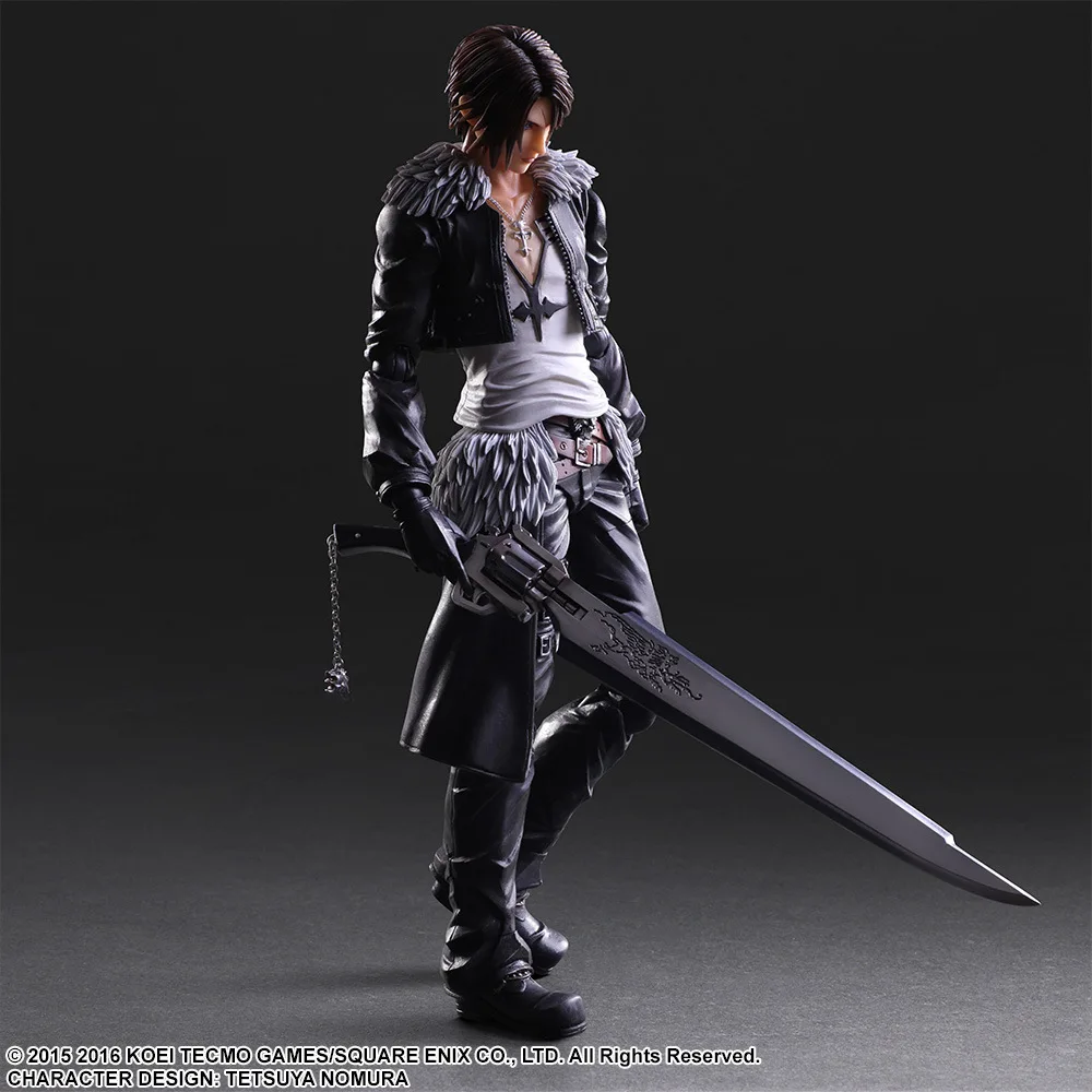 Аниме Фигурка 25 см FINAL FANTASY disssidia Squall Leonhart ПВХ фигурка Коллекционная модель