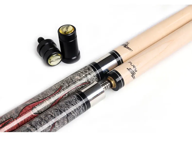 Кий для пула Fury с чехлом 1/2 пул Cues Stick Kit 11,75 мм 13 мм наконечник для кия набор клюшек Профессиональный канадский клен Billar Technology
