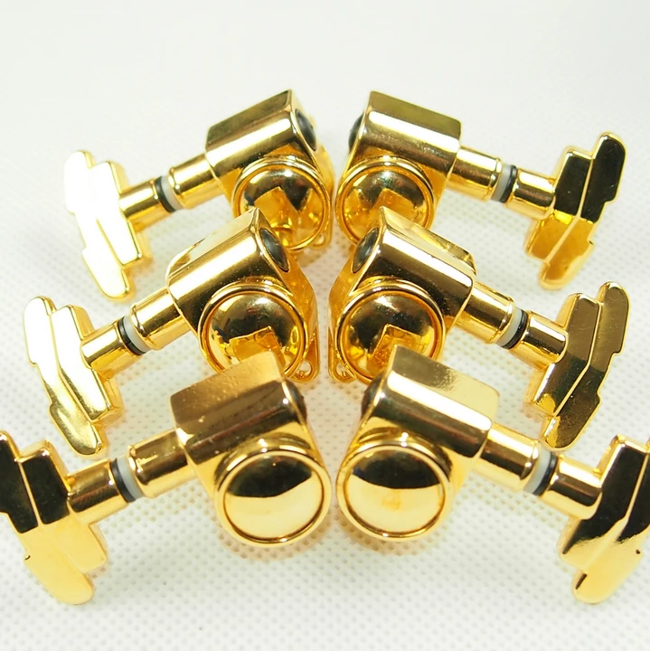 

Korean production electric guitar golden Guitar Tuners - Black 3x3 Imperial Style Guitar Tuning Pegs