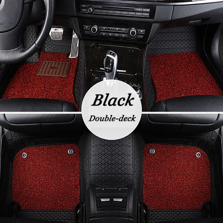 Black with Red Кож специальные автомобильные коврики для Mazda Все модели mazda 3 Axela 2, 5, 6, 8 лет, atenza CX-7 CX-3 MX-5 CX-5 CX-9 CX-4 Авто Стайлинг - Название цвета: Black with Red