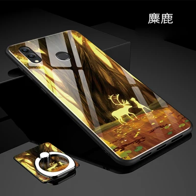 2 шт. чехлы с закаленным стеклом для huawei Honor Note 10 чехол с магнитным кольцом для пальца автомобильный держатель чехол для huawei Honor Note10 оболочка
