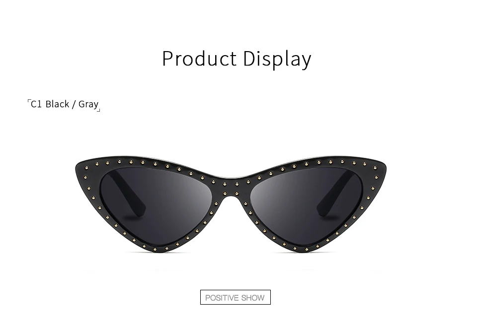 Winla модный дизайн Для женщин Gafas Солнцезащитные очки «кошачий глаз» с заклепками принт женские солнцезащитные очки классические очки винтажные солнцезащитные очки UV400 WL1187