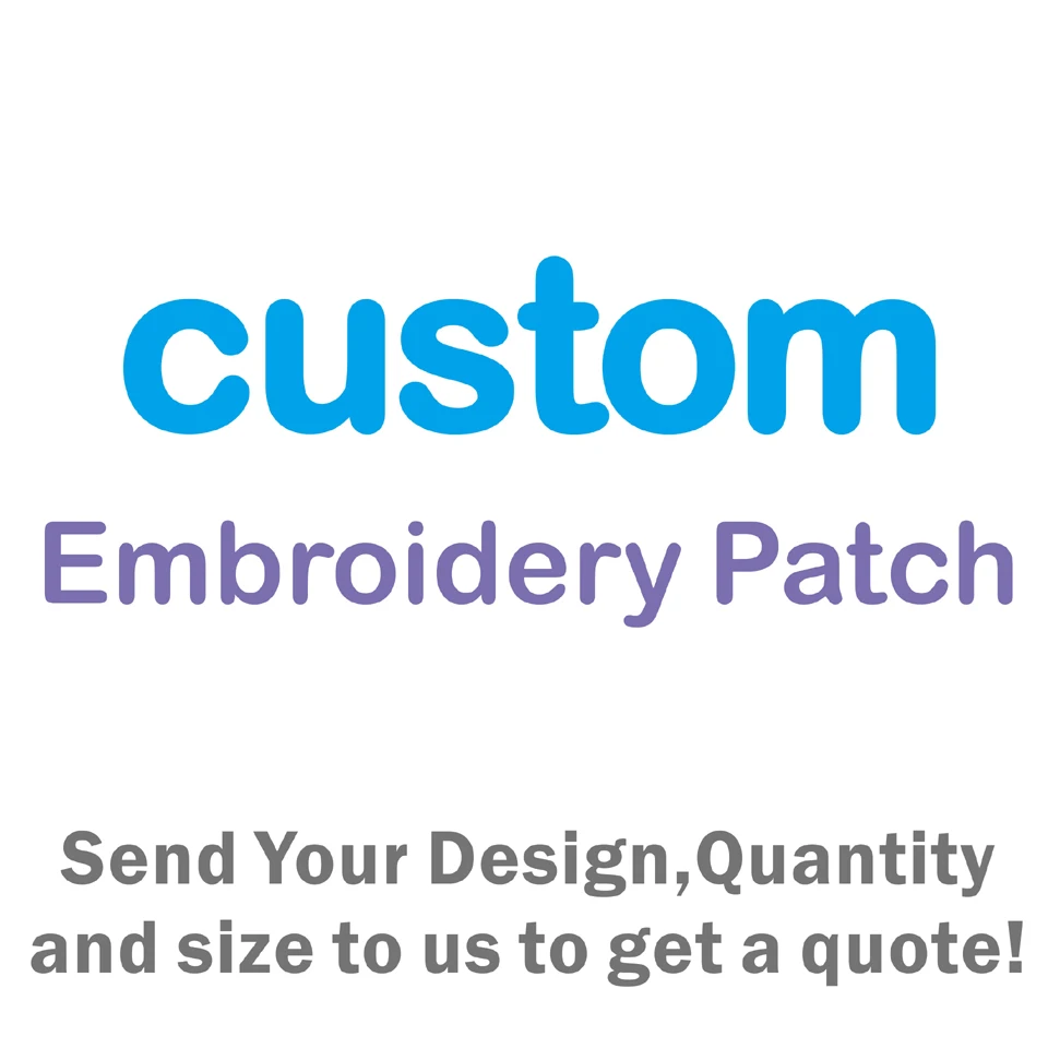 Free Shipping Custom Patch Embroidered of 3D Embroidery Customization Patches for You Logo Clothing Eco-Friendly Iron on Patche |