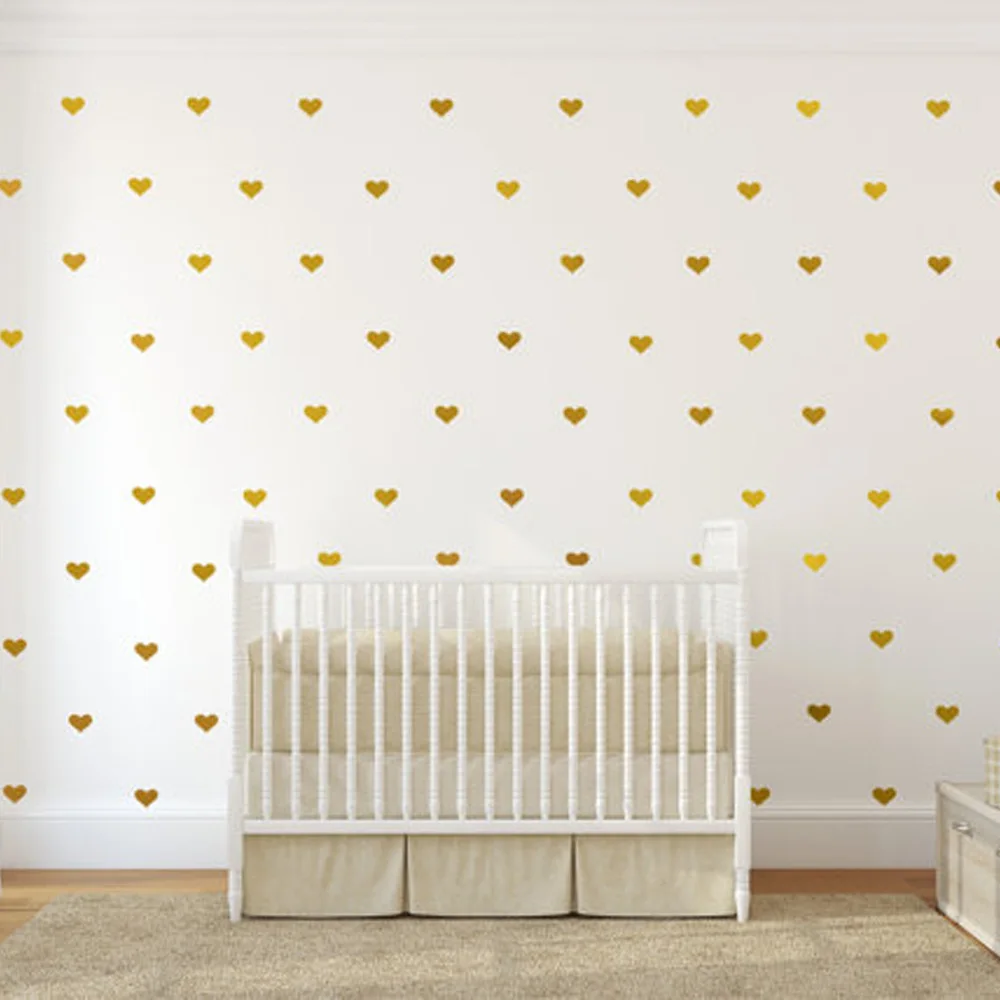 

50pc Heart Wall Stickers For Kids Room Girl Baby Room Decorative Home Decor Stickers Children Wall Stickers Room Decoration