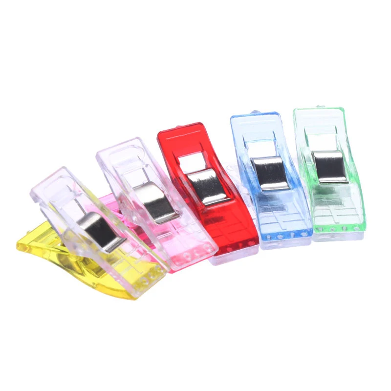 10 шт. пластиковые зажимы для одежды тканевые зажимы лоскутное шитье ремесло одеяло DIY прищепка для бумажных карт офисные канцелярские товары скрепки