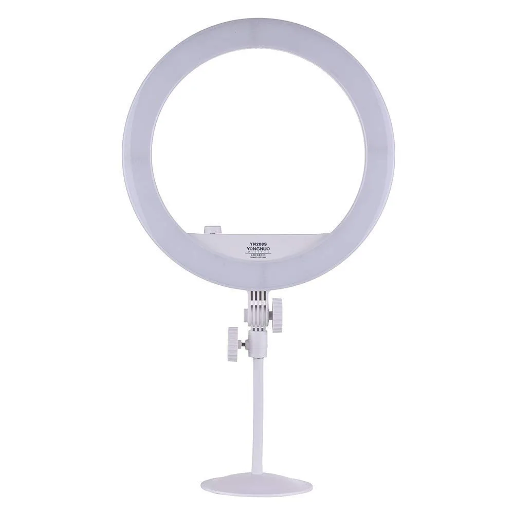 

YONGNUO YN208S 3200K-5500K Bi-Color LED Video Light Ring Type Beautify Fill Light Portrait Photography Live Show Beauty selfie