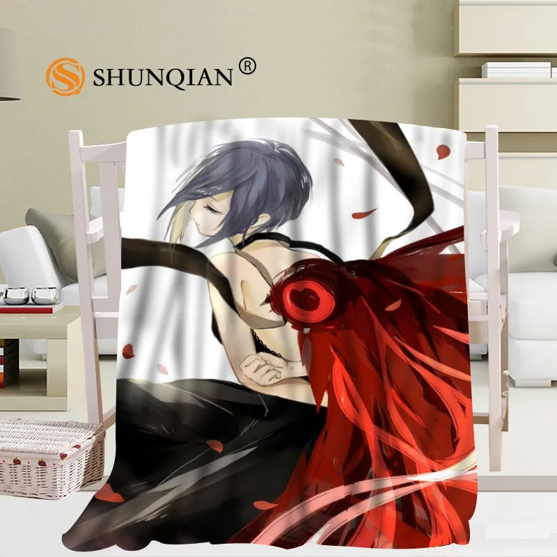 

Custom Anime Tokyo Ghoul Blanket Soft DIY Your Picture Decoration Bedroom Size 56x80Inch,50X60Inch,40X50Inch A7.10