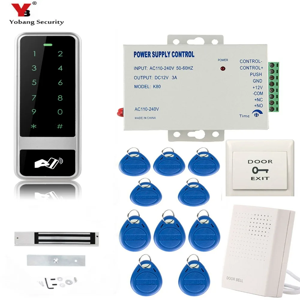 Система контроля доступа RFID Yobang водонепроницаемый комплект для открывания