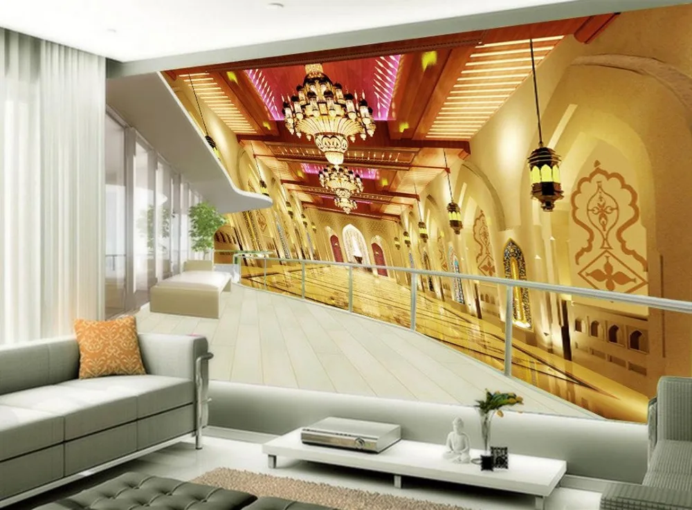 Пользовательские 3d Настенные обои в европейском стиле римские дворцовые колонны