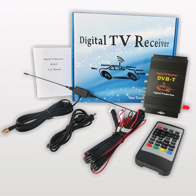Внешний Автомобильный цифровой ТВ ресивер DVB-T(MPEG-4) ТВ тюнер коробка для Евро страна Германия Италия Spian Portuage Польша Франция