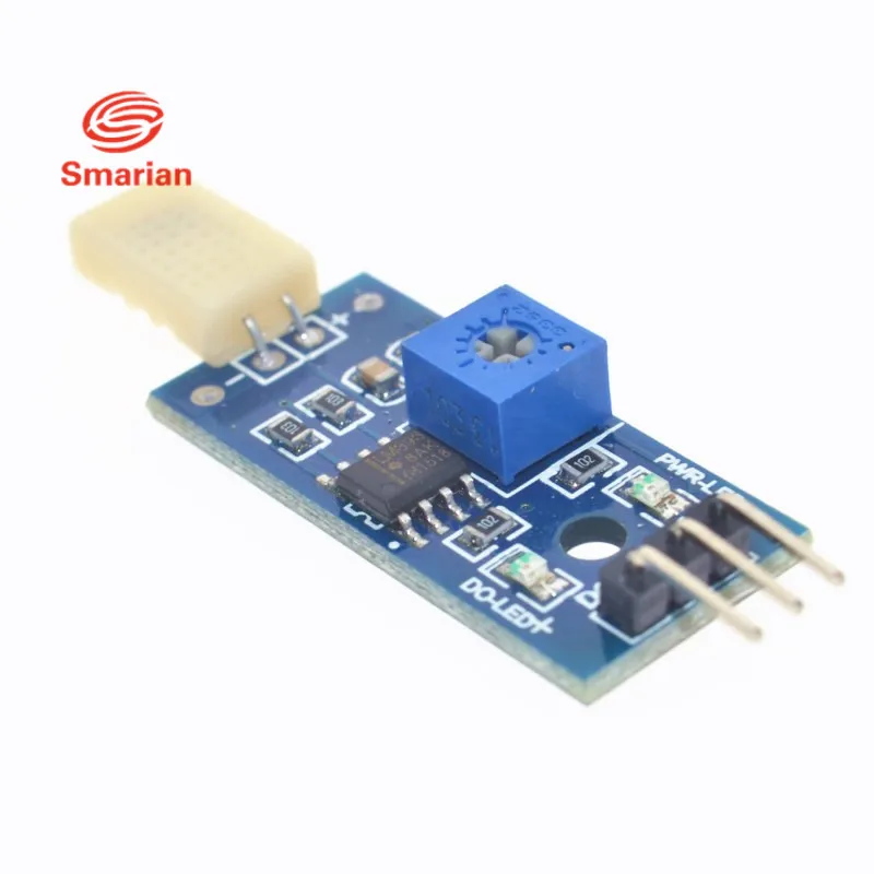 Smarian Официальный Новый HR202 модуль датчика обнаружения влажности DC 3 V-5V LM393 чип (3