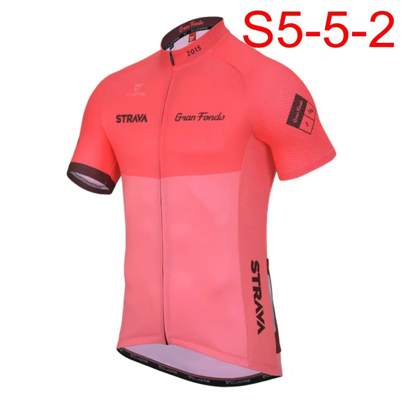09 STRAVA Велоспорт Джерси Pro team Велоспорт Джерси летняя одежда дышащая быстросохнущая короткий рукав из Джерси для езды на велосипеде K121910 - Цвет: 09