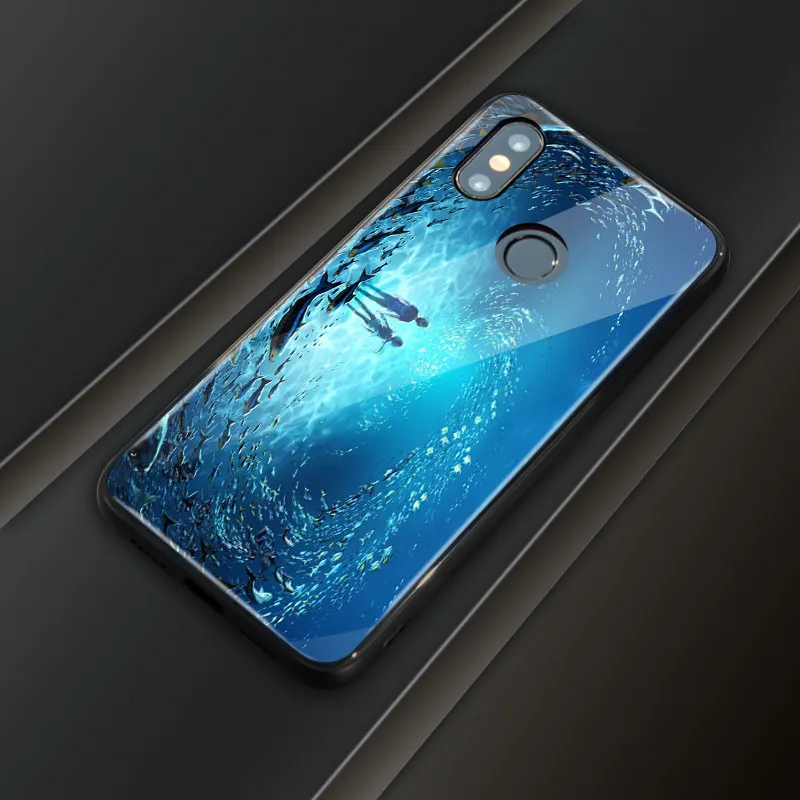 Для Xiaomi redmi note 7 Чехол из закаленного стекла чехол для Принт фото DIY индивидуальное