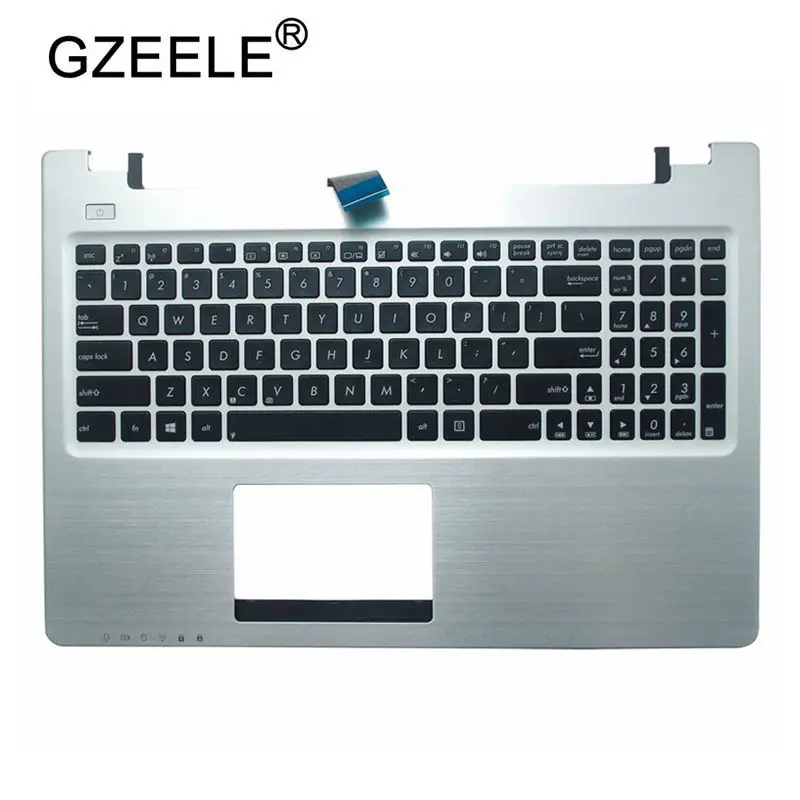 GZEELE США Клавиатура ноутбука рамка для ASUS R505C S550C V550C K56CM S56C A56C S500C K56C K56 верхняя часть подлокотника крышка серебристый цвет