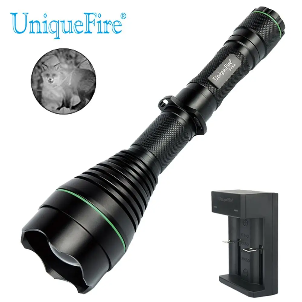 

UniqueFire 1508 T50 IR 940nm 3 Вт Светодиодная лампа с тройным приближением фокус 3 режима ночного видения инфракрассветильник вспышка светильник двумя ...