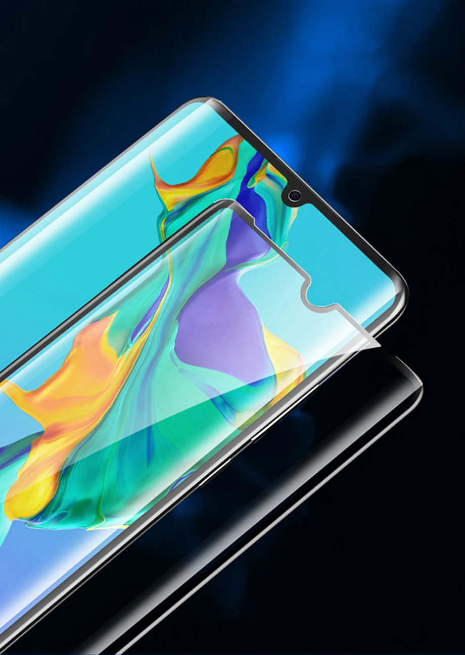 Защита экрана для Huawei P30 Pro олеофобное стекло с защитой от царапин для P30 Lite с полным клеем Защитное стекло