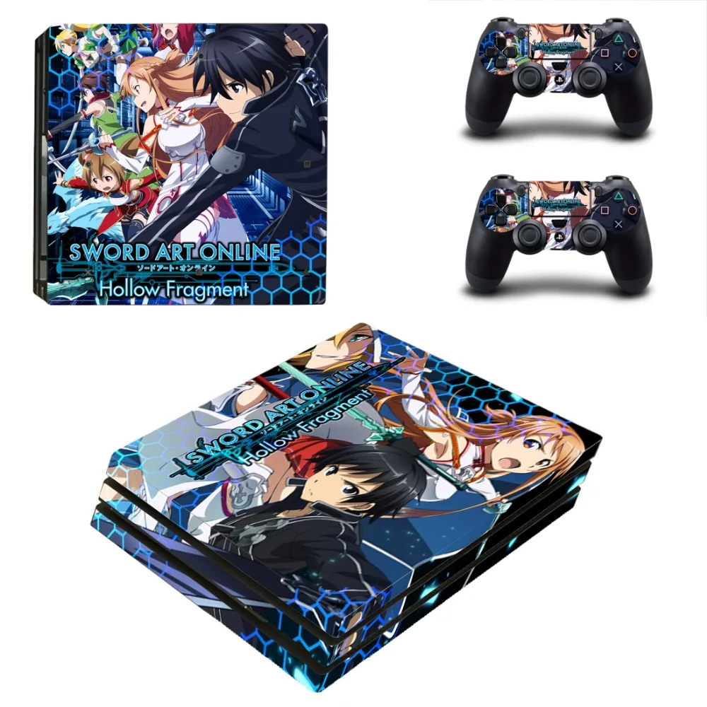 Sword Art Online SAO PS4 Pro наклейка на кожу для PlayStation 4 консоль и 2 контроллера виниловые