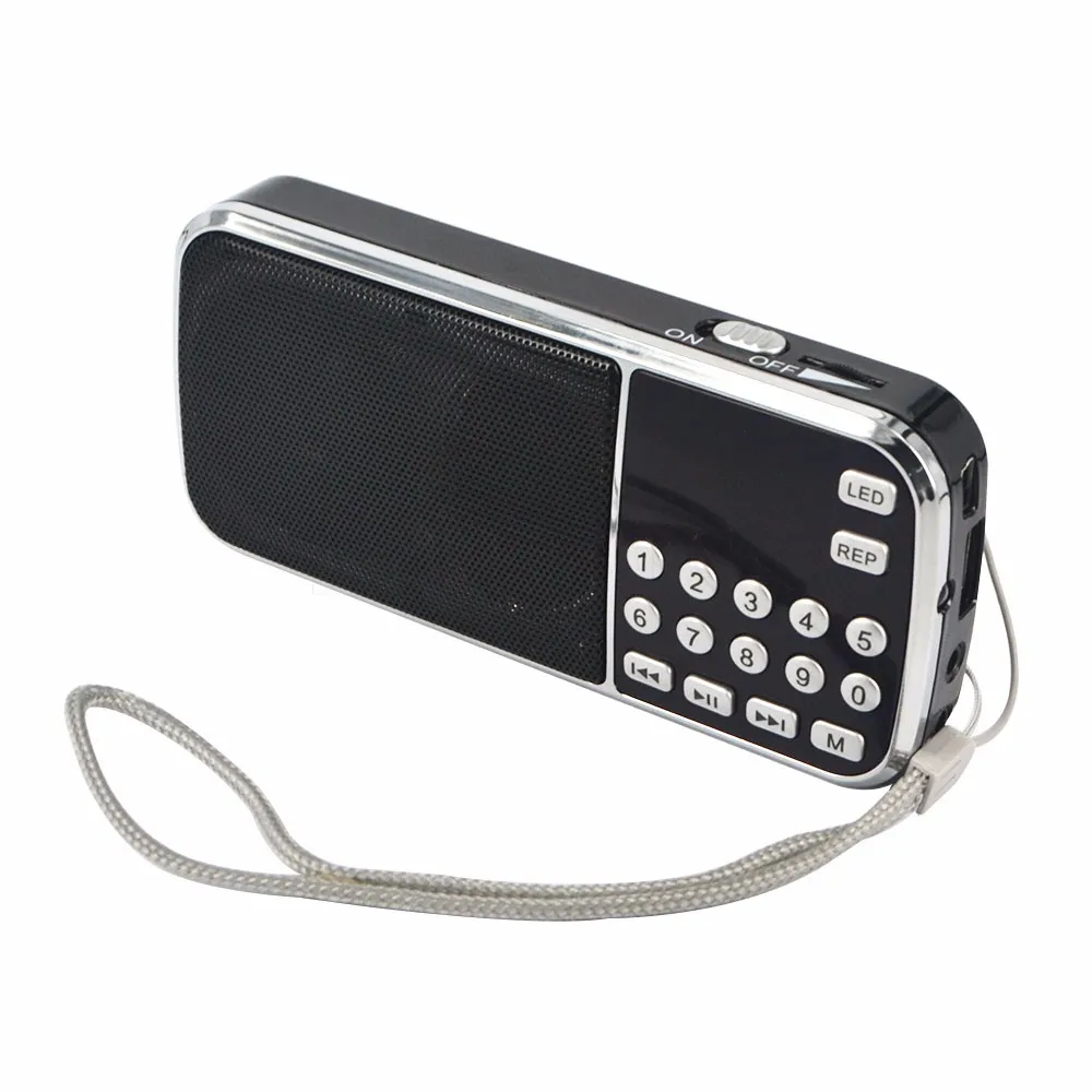 PRUNUS мини Портативный FM Hi-Fi USB SD MP3 радио долго играть с Скрытая антенны экстренной