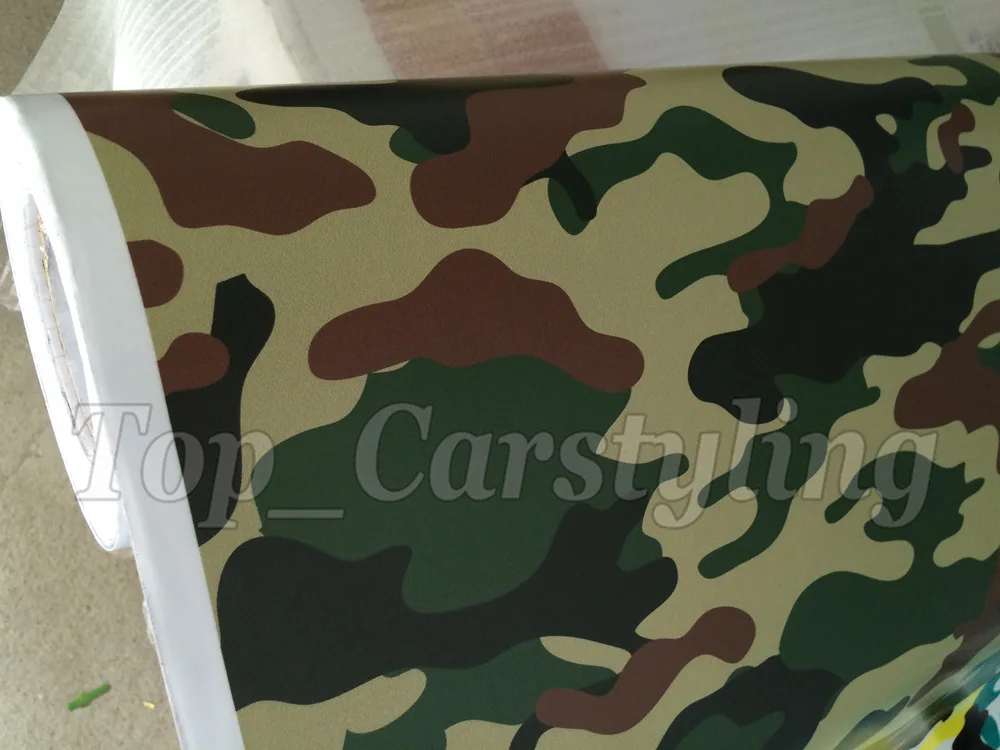 Виниловая автомобильная пленка в стиле милитари камуфляжная виде пузырьков