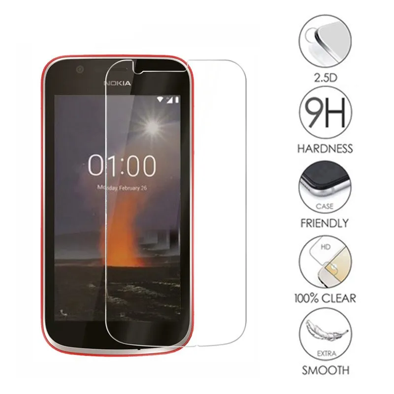 Для Nokia 1 закаленное стекло 2018 Защитная пленка для экрана 9H Защитное Nokia1 TA-1047 TA-1056