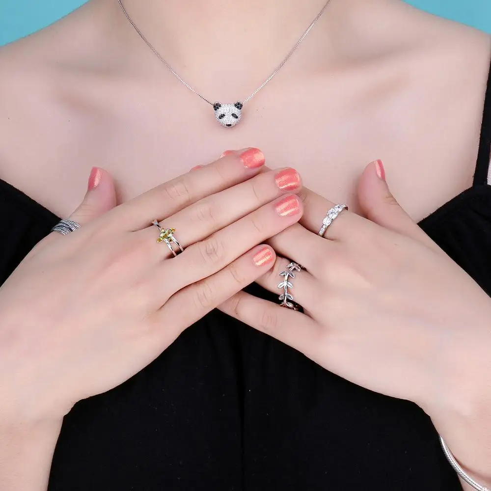 JewelryPalace 3 камня 1.3ct кубического циркония обещание Свадьба Обручение кольцо стерлингового серебра 925