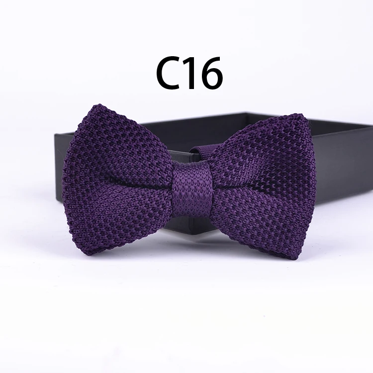 Вязаная бабочка модная винтажная индивидуальная однотонная