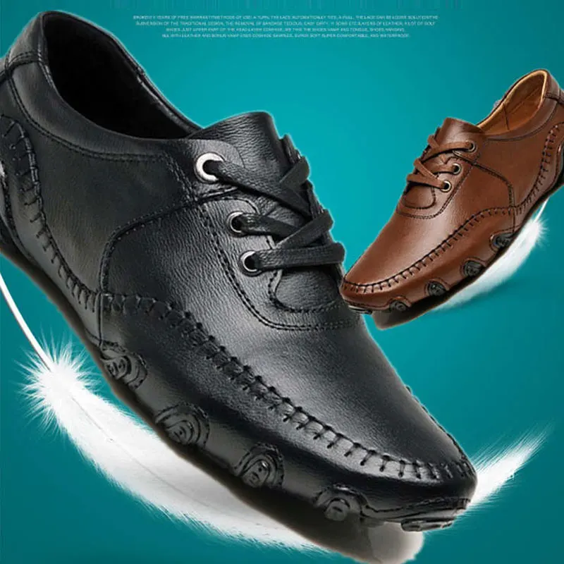 Кроссовки мужские из натуральной кожи водонепроницаемая обувь для гольфа