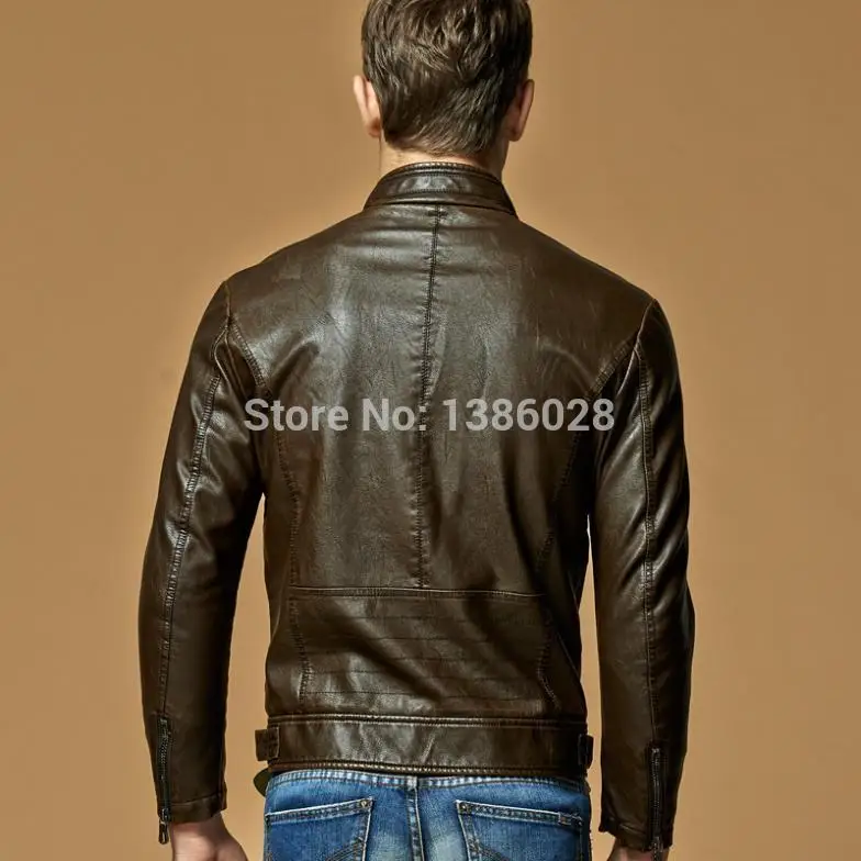 Kenntrice мотоциклетная куртка из искусственной кожи для мужчин Jaqueta Couro Masculino