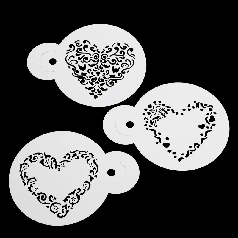 3 шт. Сделай Сам надпись Love Сердце Fondant (сахарная) для декорирования торта трафарет
