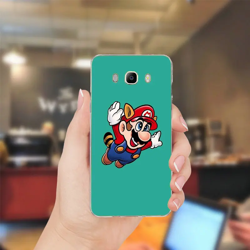 Soft Silicone TPU Mobile Phone Cases for Samsung Galaxy A3 A5 A7 J1 J2 J3 J5 J7 2016 2017 Coque Shell Hot Super Marios Strikes | Мобильные