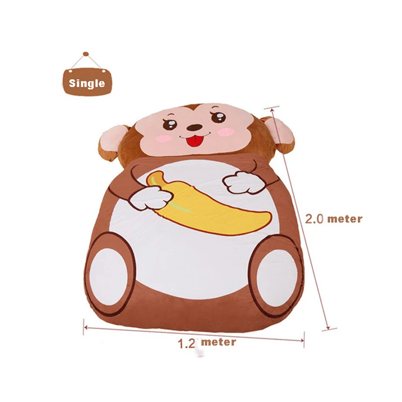 Fancytrader Cartoon Animal Monkey Plush Tatami Giant Stuffed Soft Beanbag Bed Carpet Mat Sofa Double Single Available | Игрушки и хобби