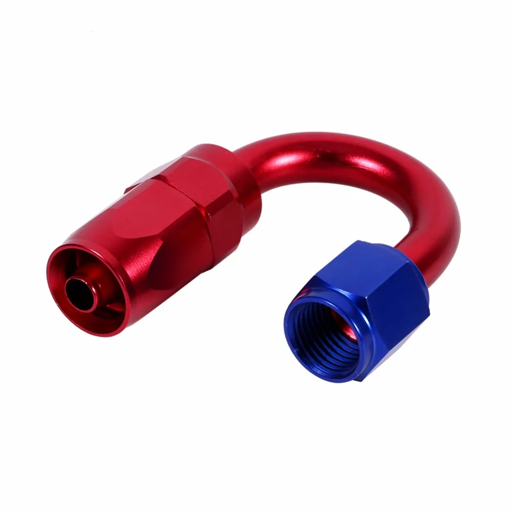 AN6 гоночное масло/топливная леска шланг с поворотным наконечником синий красный