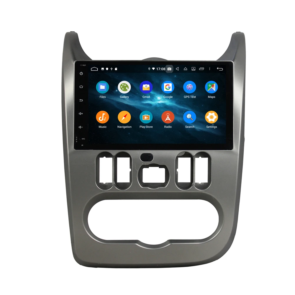 DSP Android 9 gps-навигация dvd-плеер для Renault Dacia Duster Logan Sandero 2008 + Авторадио Стерео Плеер head