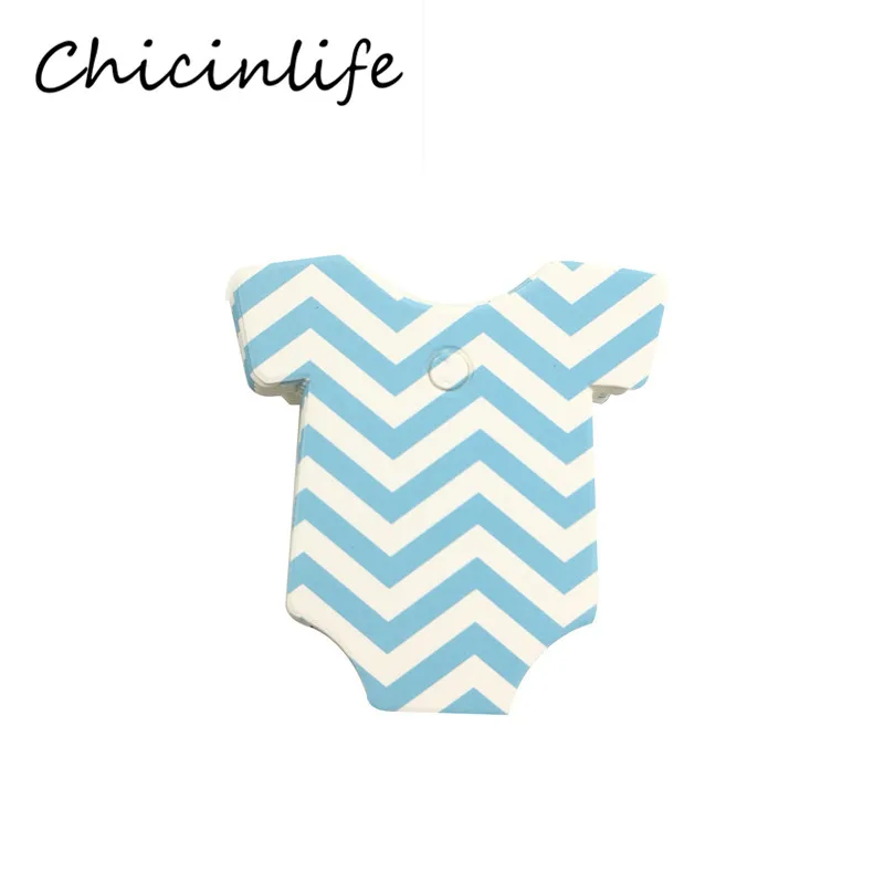 Chicinlife 100 шт. синяя/Розовая одежда бумажная карточка баннер мальчик/девочка день