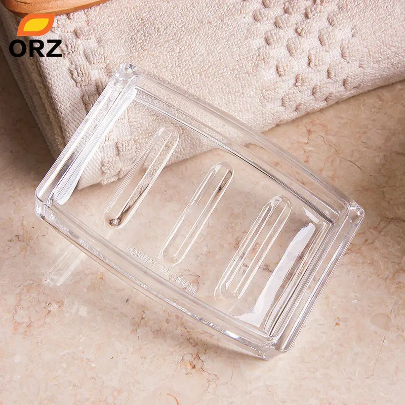 ORZ акриловая мыльница для ванной кухни элегантная подставка лица хранения основа