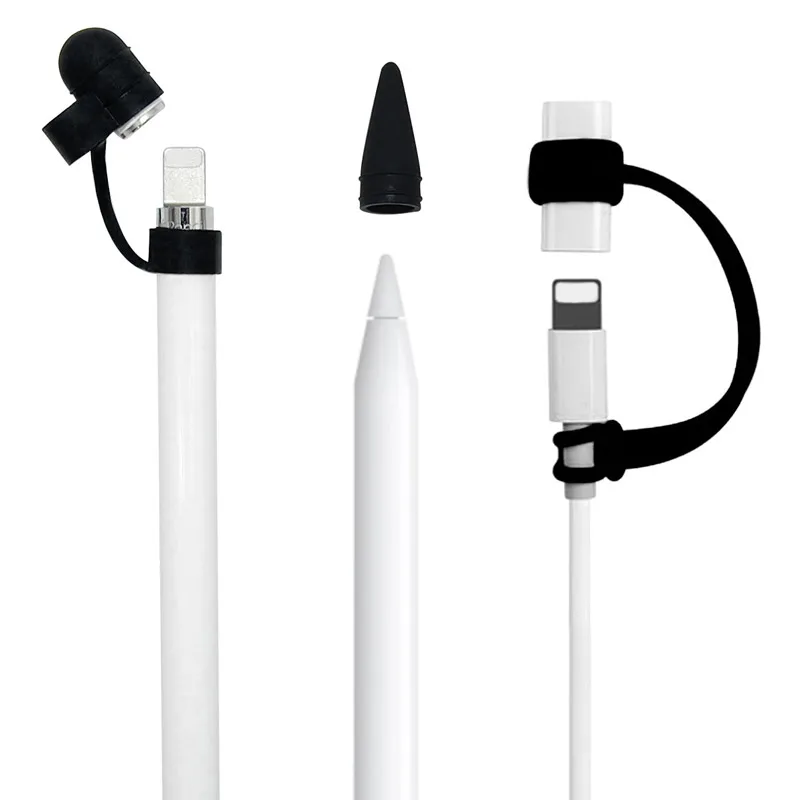 Для Apple Pencil cap Holder Nib Sleeve Cover мягкий силиконовый защитный чехол для iPad Pro Pencil с антиутерянным разъемом